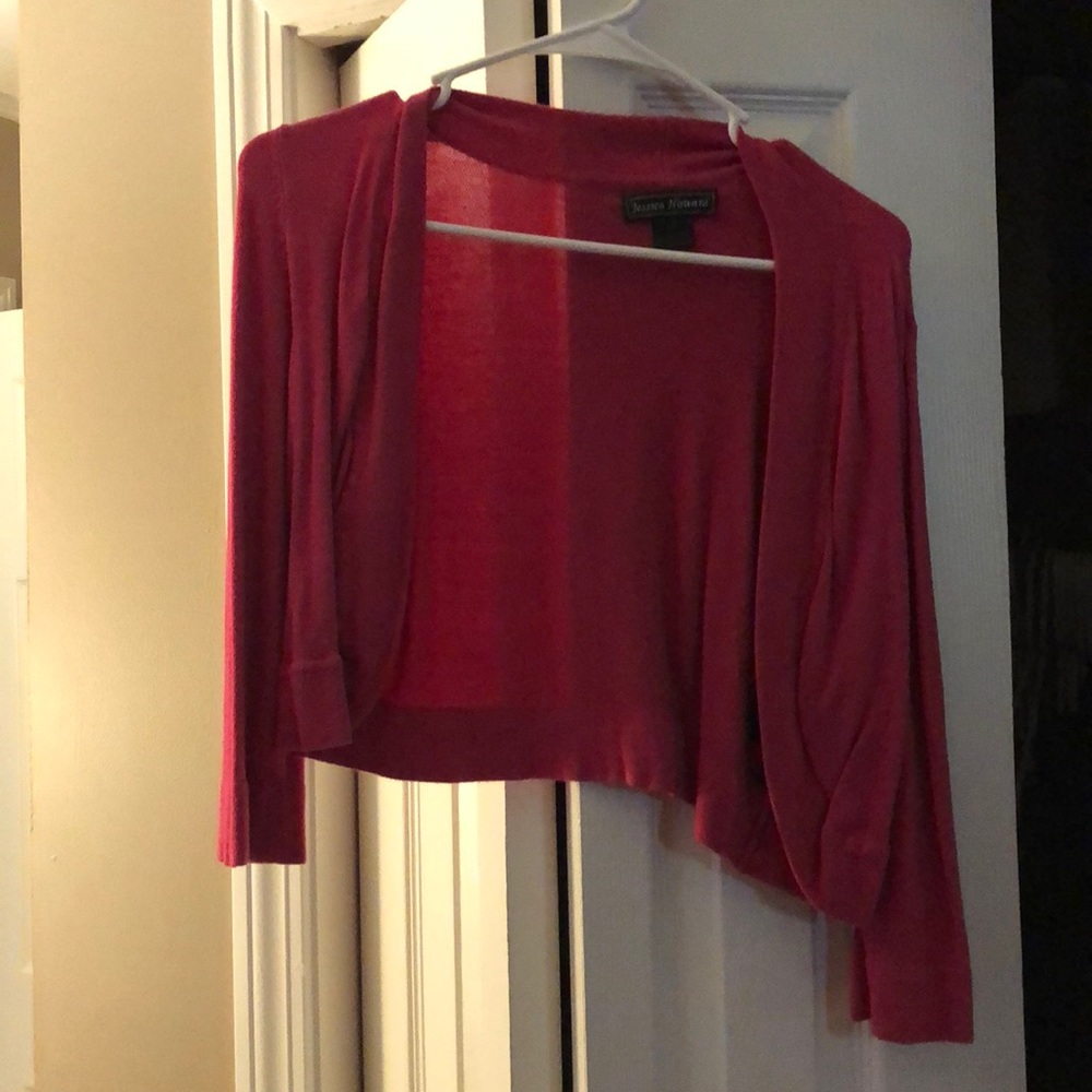 Dark Pink Cardigan Sweater